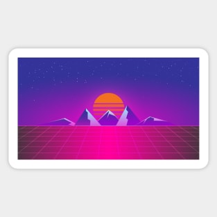 Synthwave 80's Sticker